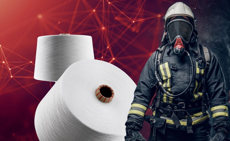 Flame-retardant polyamide fibers for maximum safety requirements